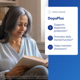 Pure Encapsulations DopaPlus ingredientes clave L-tirosina y L-5-MTHF visibles