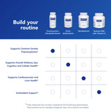 Pure Encapsulations lifestyle con fruta y libros que sugiere uso diario saludable