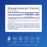 Pure Encapsulations detalle de etiqueta con Metafolin y lista de ingredientes limpios