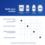 Pure Encapsulations etiqueta con información nutricional, transparencia y control de calidad