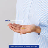 Pure Encapsulations etiqueta con ingredientes y ventaja de transparencia