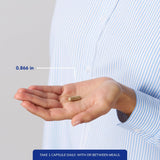 Pure Encapsulations etiqueta nutricional destacando trans-resveratrol 100 mg