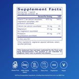 Pure Encapsulations etiqueta trasera con instrucciones y información nutricional