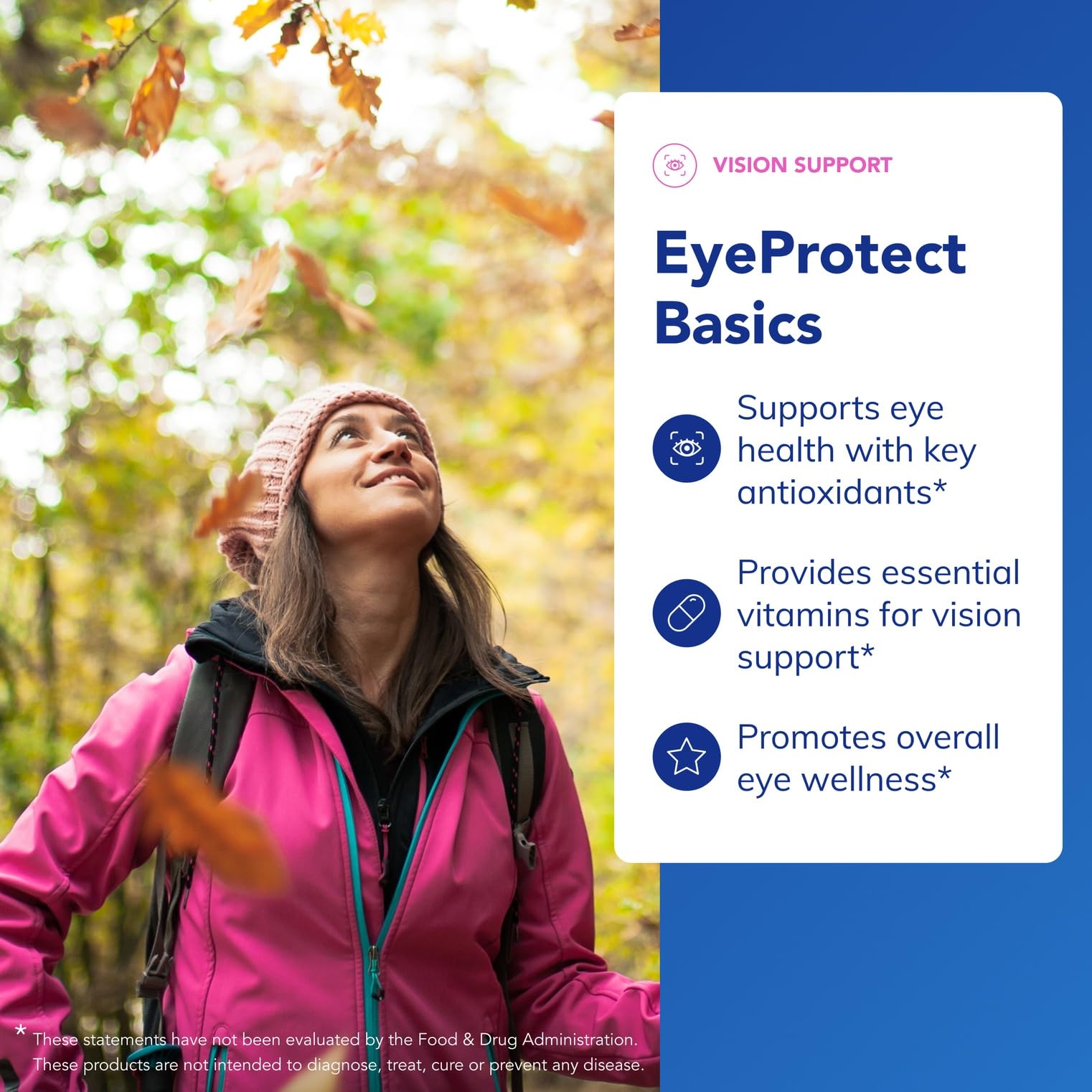 Pure Encapsulations EyeProtect Basics ingredientes clave visibles y beneficios antioxidantes