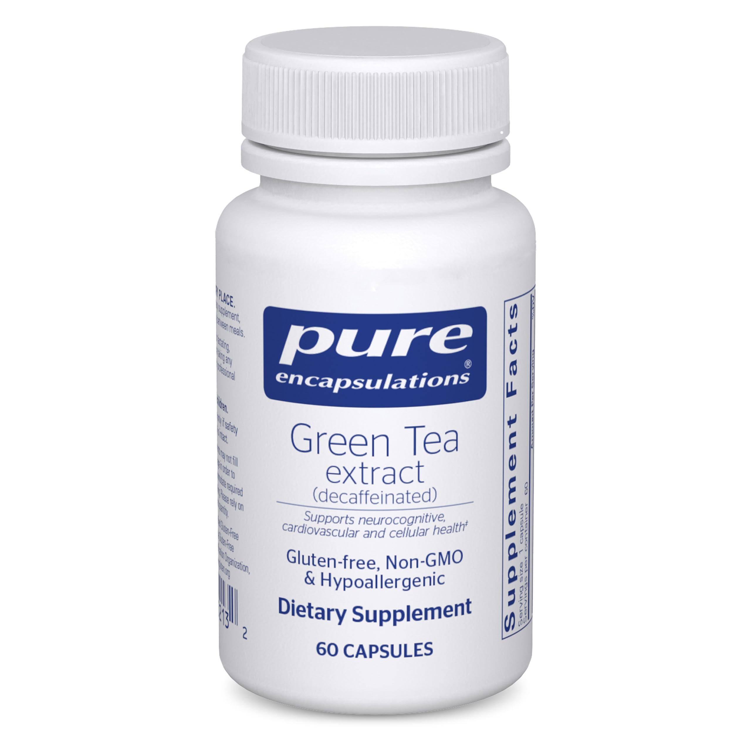 Pure Encapsulations frasco delante mostrando diseño y claridad del producto