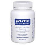 Pure Encapsulations frasco delantero mostrando etiqueta clara y beneficio de enfoque