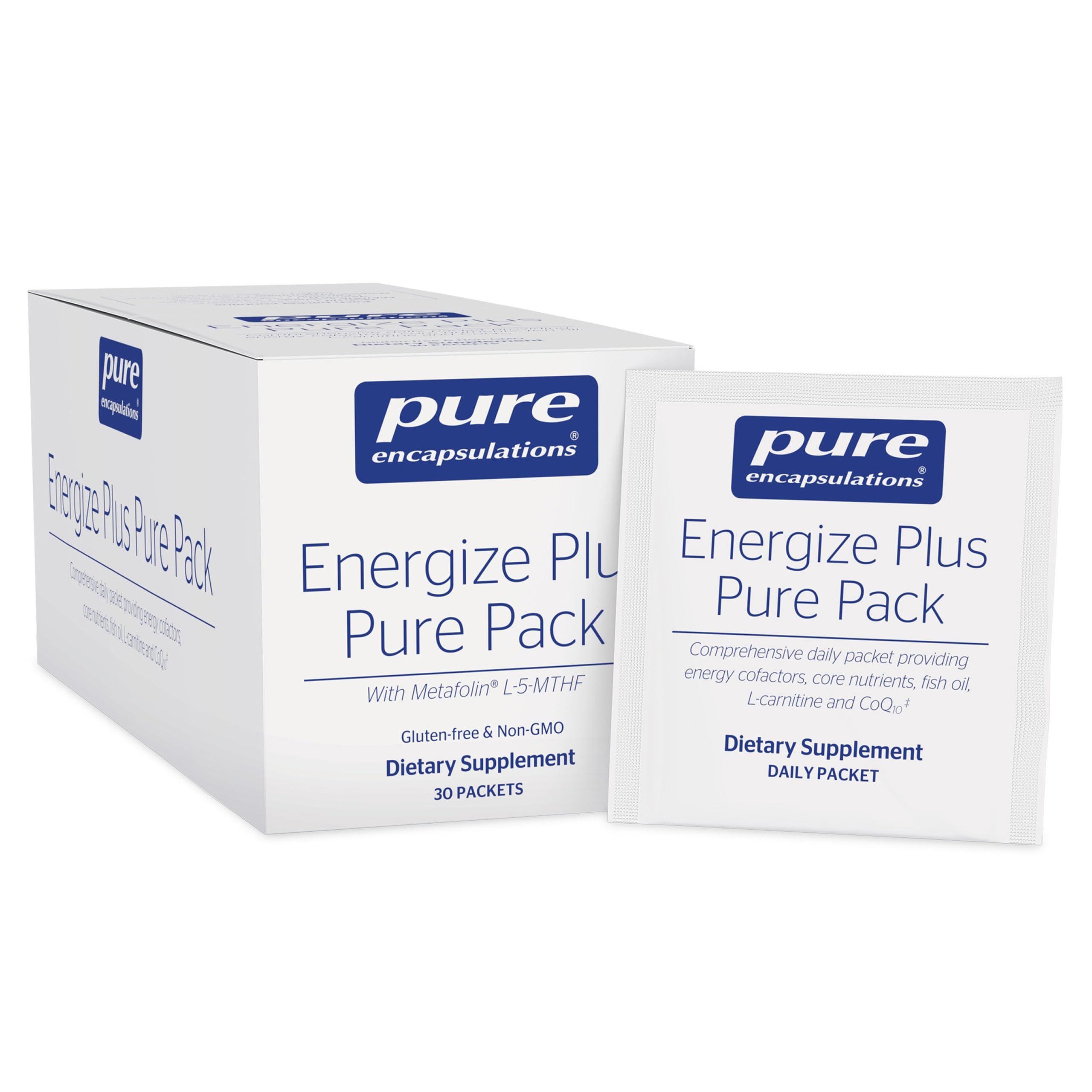 Pure Encapsulations frente del empaque mostrando diseño y conveniencia