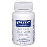 Pure Encapsulations vista frontal del envase mostrando 120 cápsulas y confianza