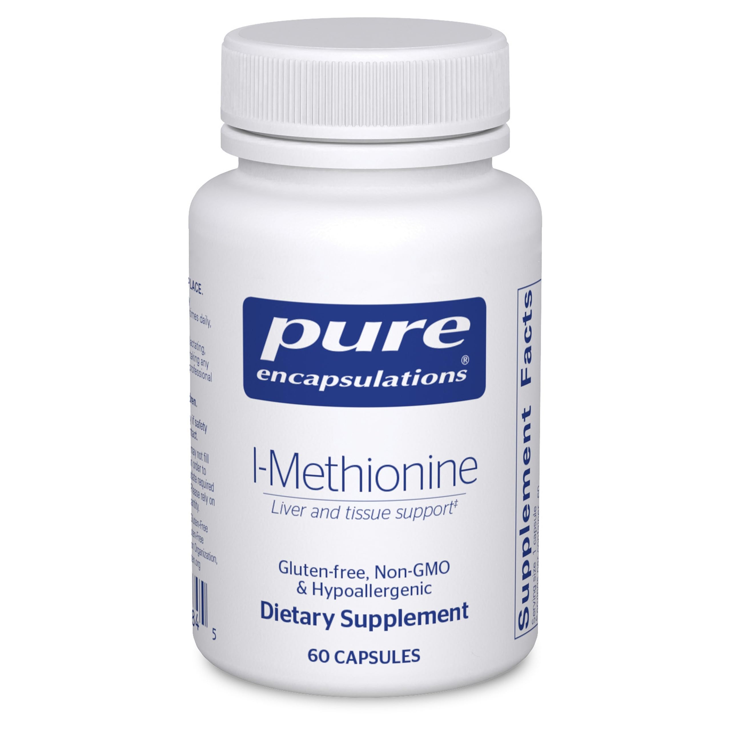Pure Encapsulations envase frontal mostrando etiqueta y beneficio de pureza