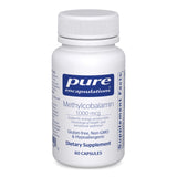 Pure Encapsulations envase frontal de Methylcobalamin 1000 mcg, presentación clara y limpia