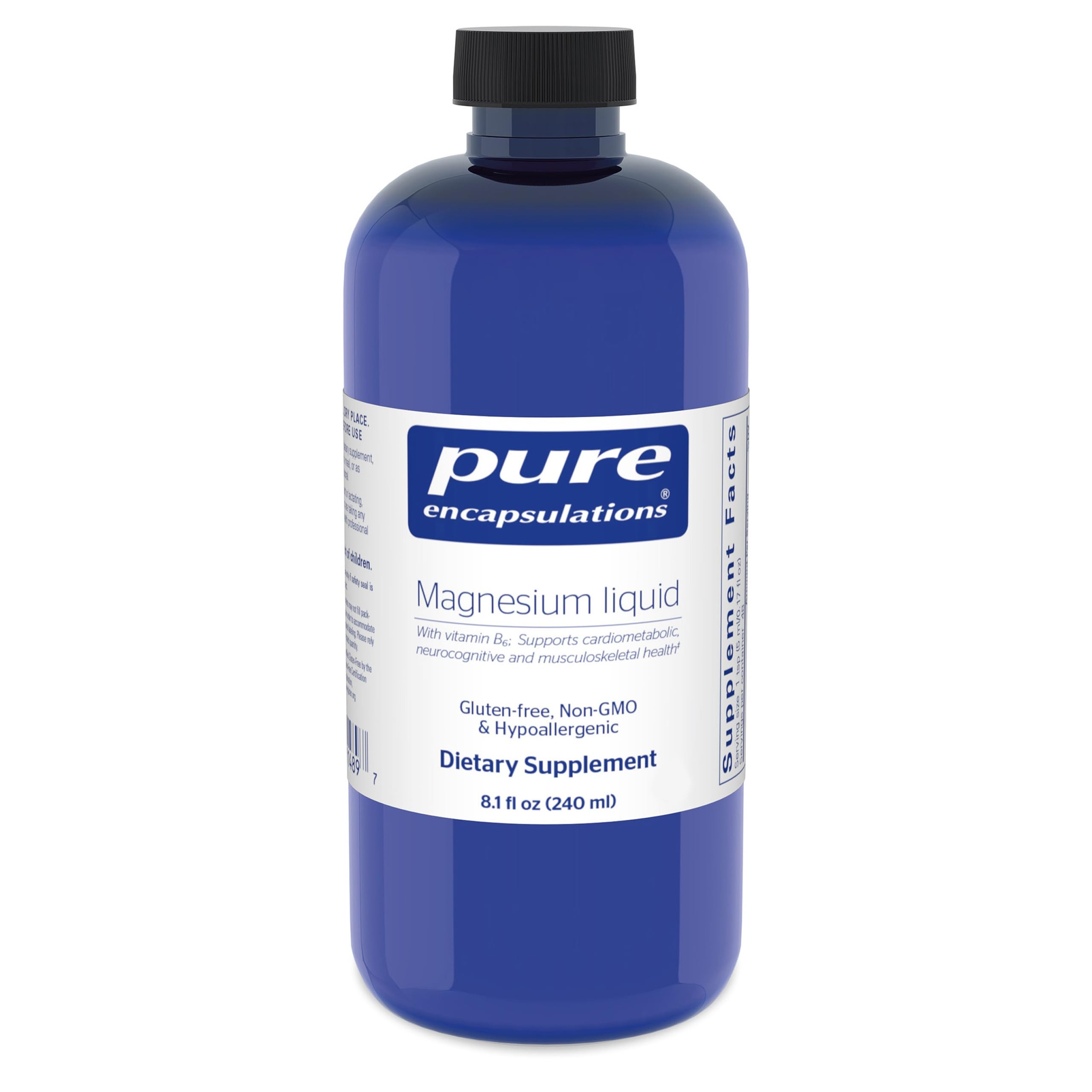 Pure Encapsulations envase frontal claro que muestra 8.1 fl. oz. y marca