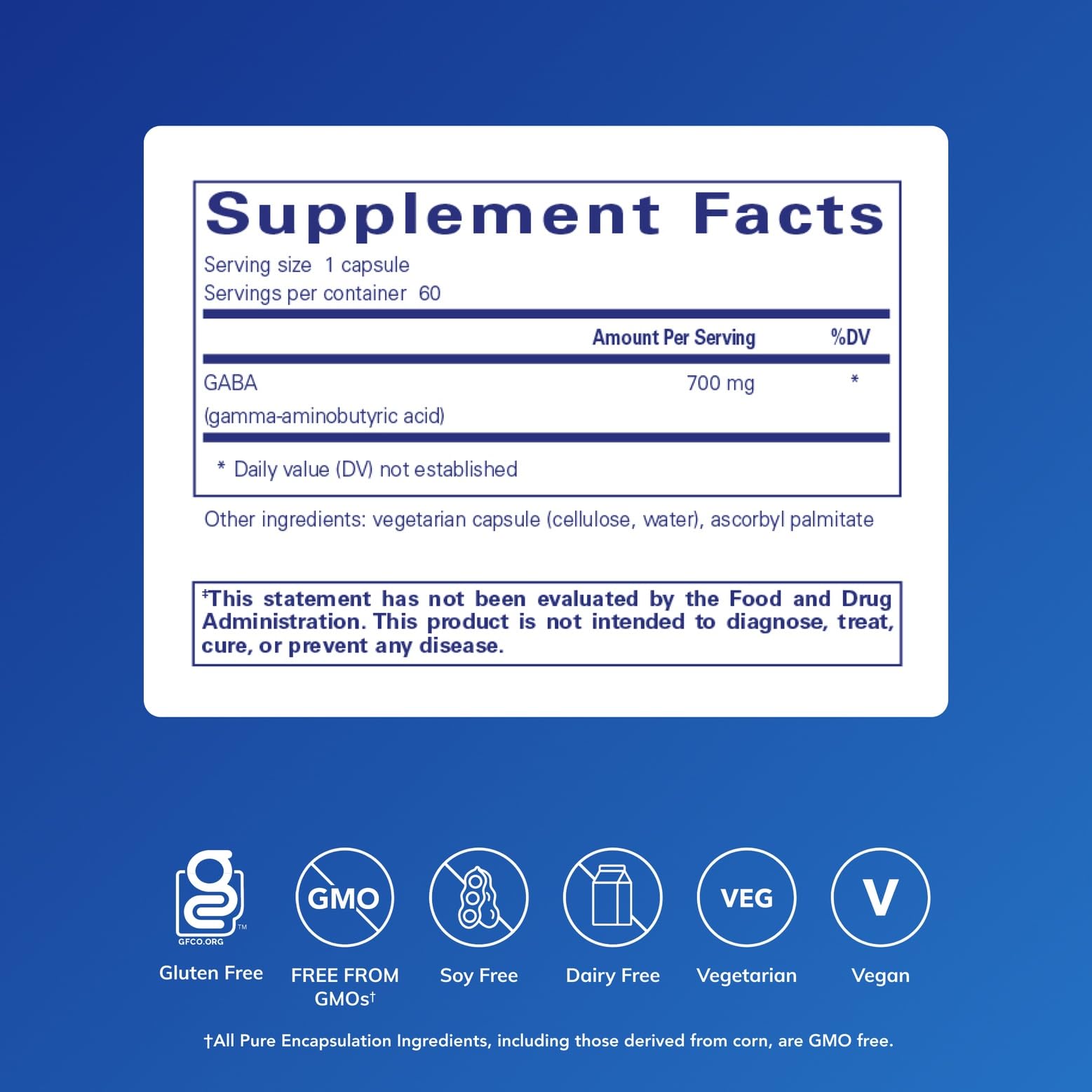 Pure Encapsulations mano sosteniendo cápsula para dosificación fácil y cómoda