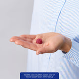 Pure Encapsulations gominola en primer plano que muestra forma y color atractivo