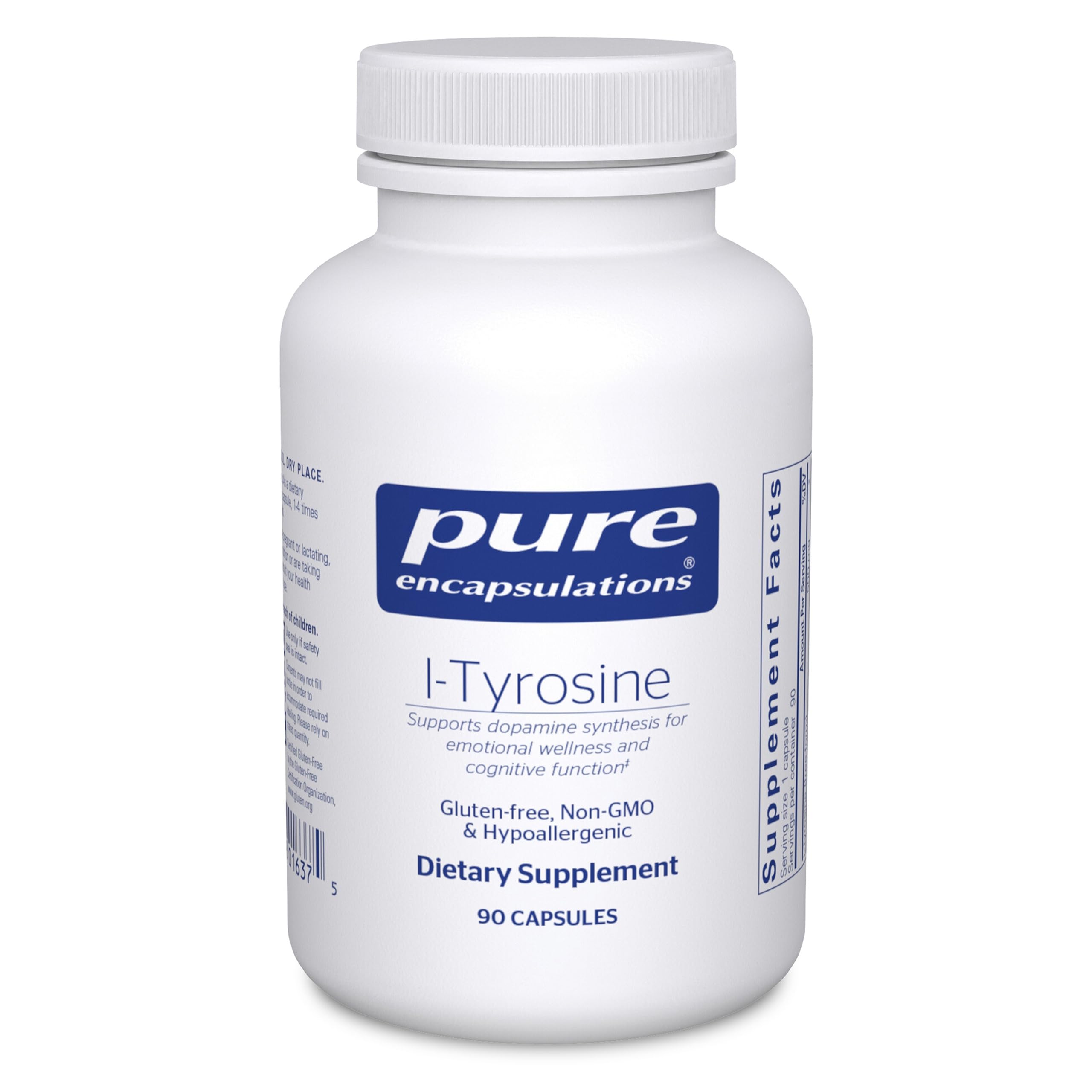 Pure Encapsulations empaque frontal mostrando 90 cápsulas y beneficios claros