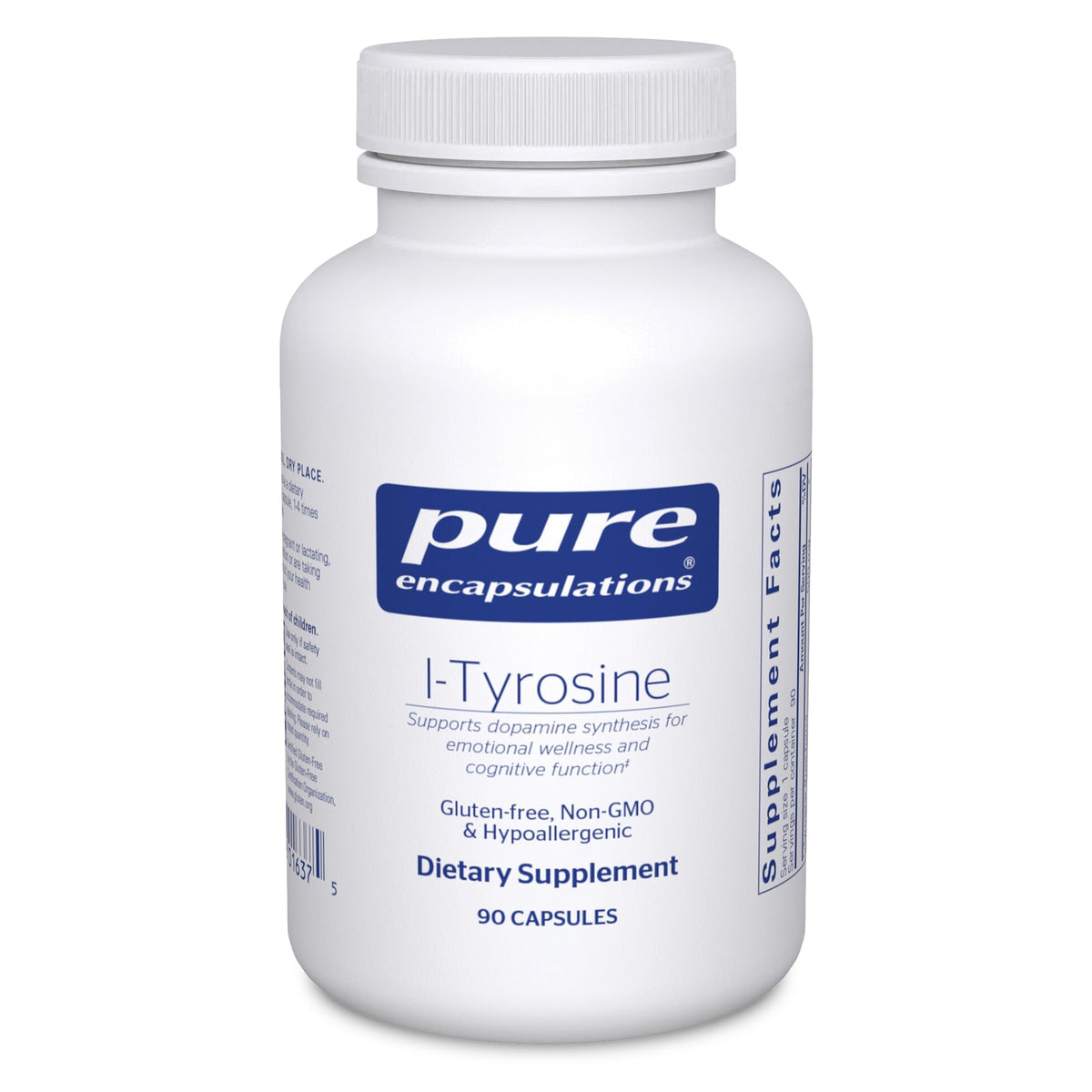 Pure Encapsulations empaque frontal mostrando 90 cápsulas y beneficios claros