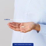 Pure Encapsulations etiqueta nutricional con dosis clara y transparencia