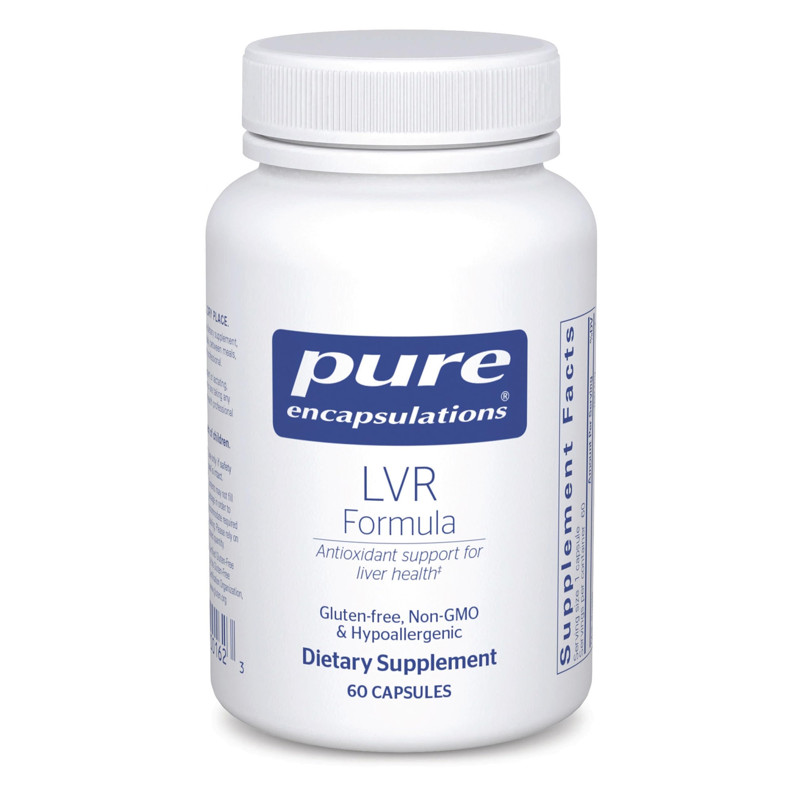 Pure Encapsulations frasco frontal muestra pureza del producto y confianza