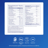 Pure Encapsulations etiqueta legible con información nutricional clara