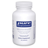 Pure Encapsulations frasco frente mostrando etiqueta y beneficio de apoyo mitocondrial