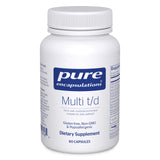 Pure Encapsulations frasco frontal mostrando marca y diseño, confianza de calidad