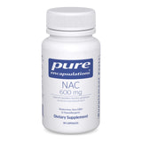 Pure Encapsulations frasco delantero mostrando nombre y dosis 600 mg