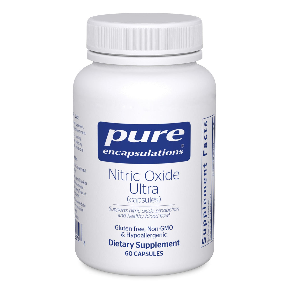 Pure Encapsulations envase frontal con cápsulas para apoyo vascular