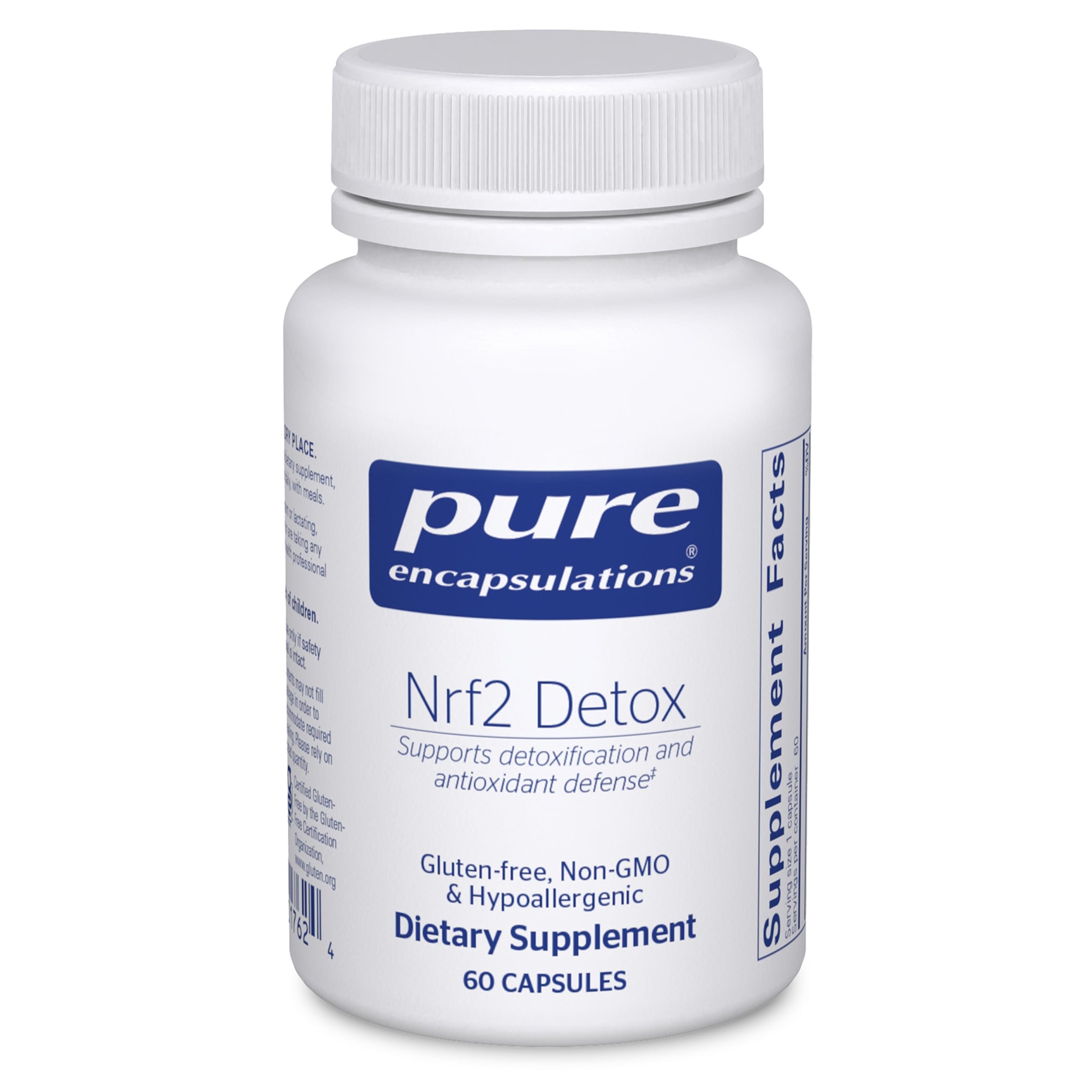 Pure Encapsulations frente del producto mostrando envase y confianza