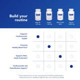 Pure Encapsulations etiqueta con detalles de calidad y certificaciones visibles