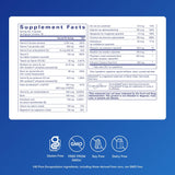 Pure Encapsulations etiqueta detallada con información de ingredientes y pureza