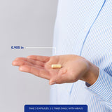Pure Encapsulations etiqueta con ingredientes y Metafolin para transparencia