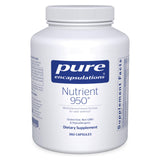 Pure Encapsulations frasco frontal mostrando pureza y suministro prolongado