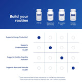 Pure Encapsulations P5P 50 etiqueta con lista de ingredientes y garantías de calidad