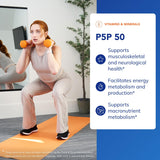 Pure Encapsulations P5P 50 primer plano de la cápsula destacando calidad y pureza