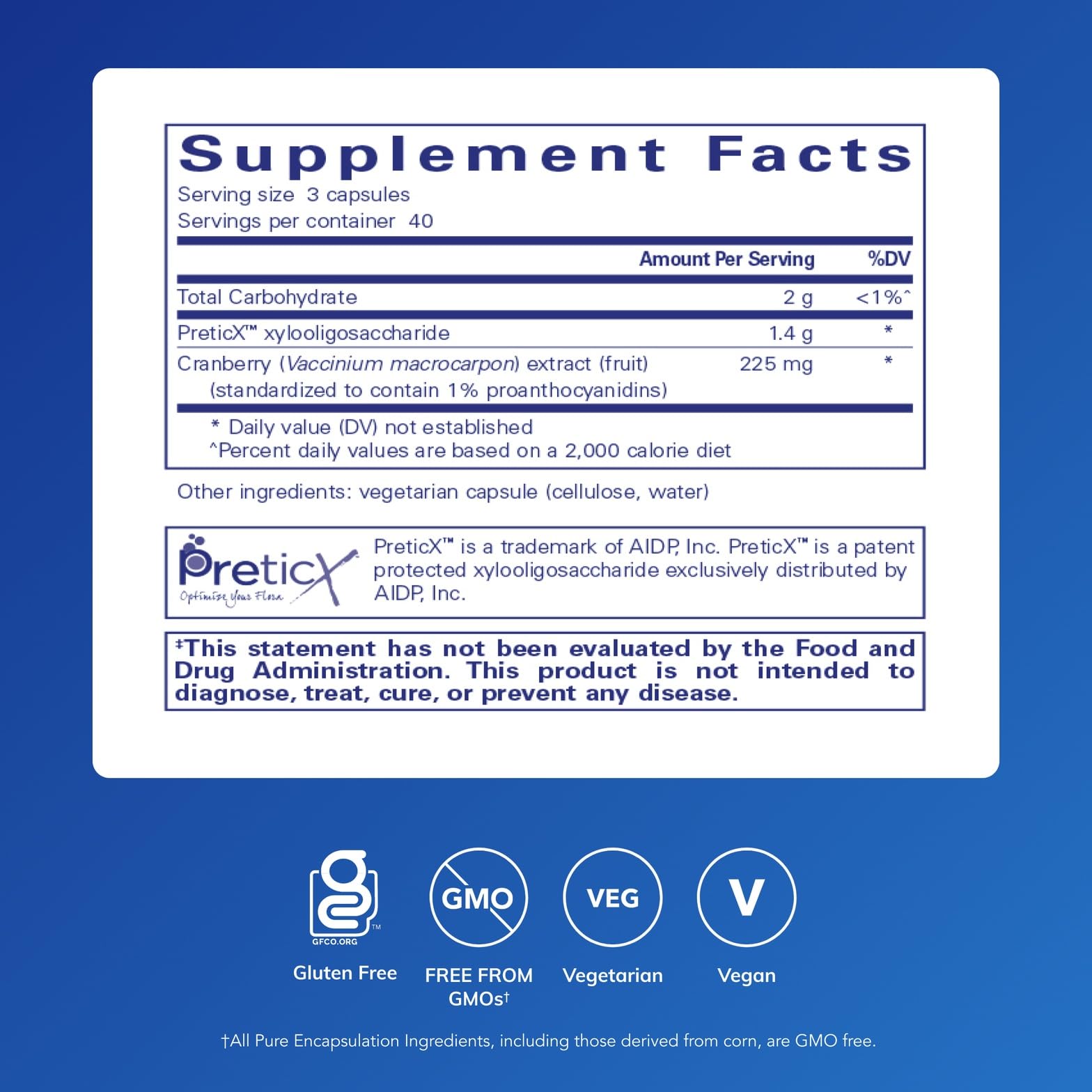 Pure Encapsulations cápsulas Poly-Prebiotic cerca, fácil de tomar