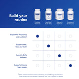 Envase abierto de Pure Encapsulations Prenatal con cápsulas visibles y ordenadas