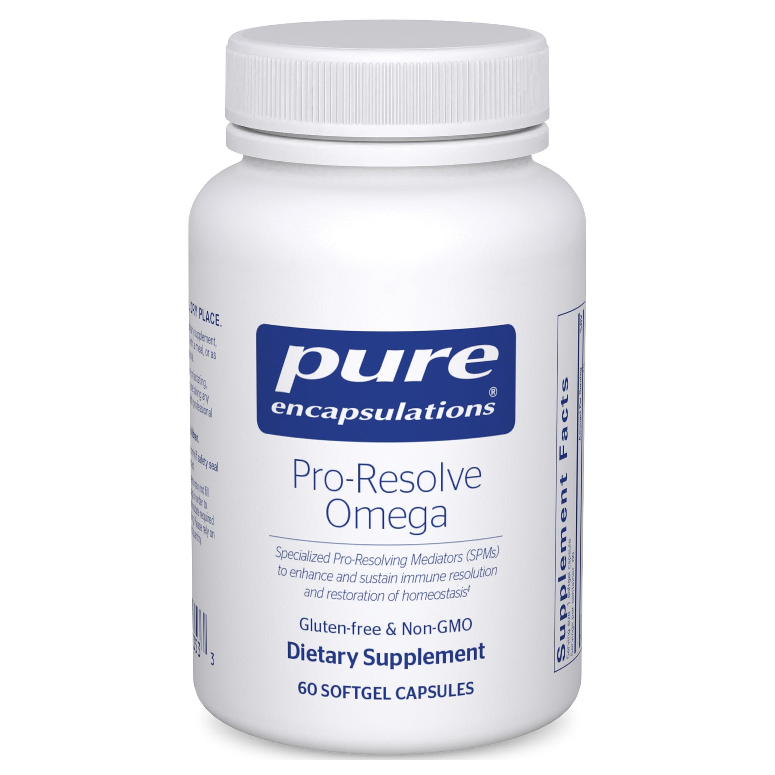Pure Encapsulations vista frontal del envase, calidad y pureza visibles