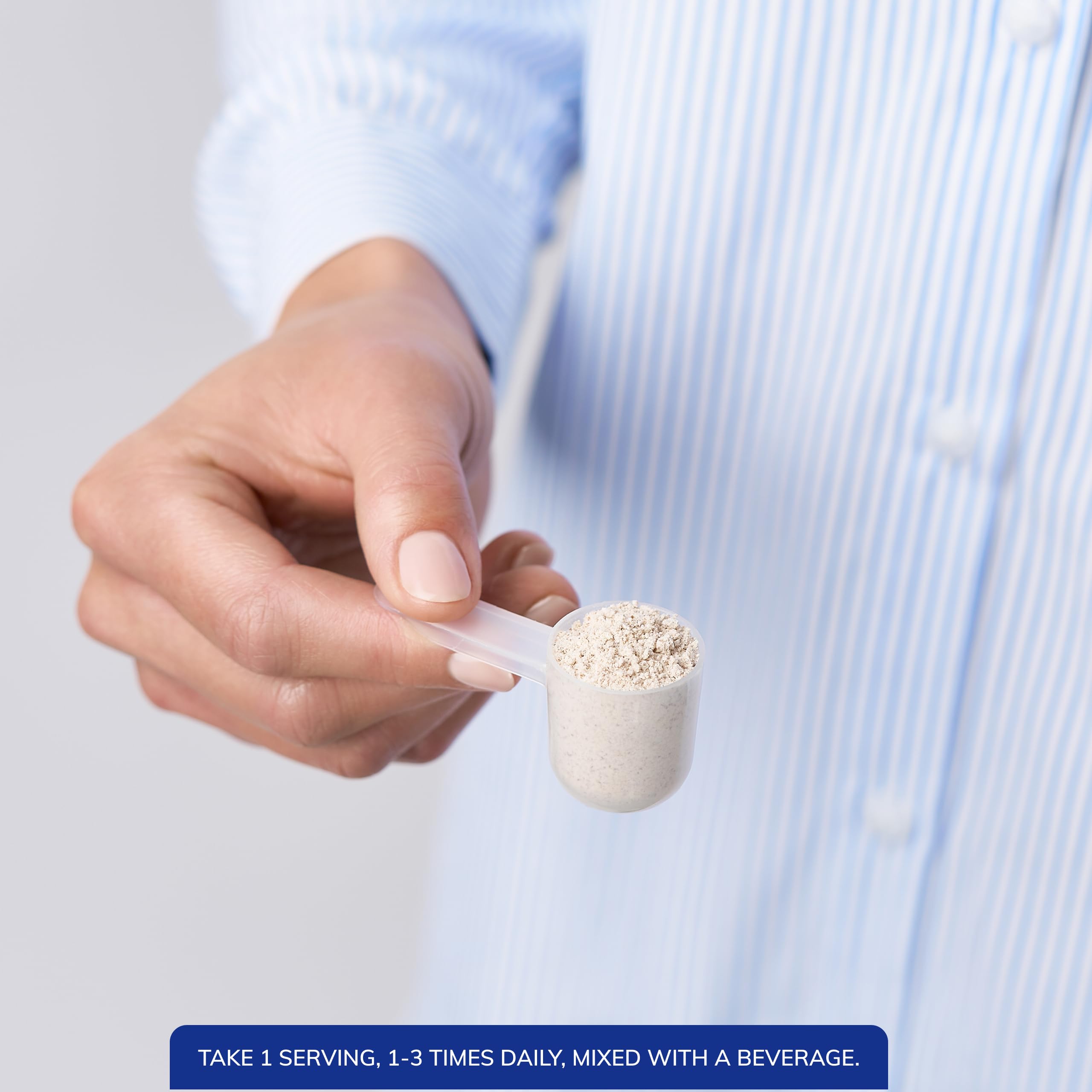 Pure Encapsulations PureLean Fiber mezclado en un batido nutritivo y práctico