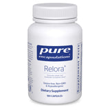 Pure Encapsulations frasco frontal de Relora mostrando diseño claro y limpieza