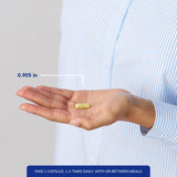 Pure Encapsulations cápsula en mano para escala, beneficio: tamaño manejable para tomar