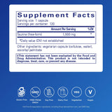 Pure Encapsulations etiqueta en primer plano con información de dosis y libre de alérgenos