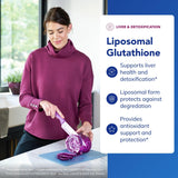 Pure Encapsulations ilustración de matriz liposomal que protege el glutathione