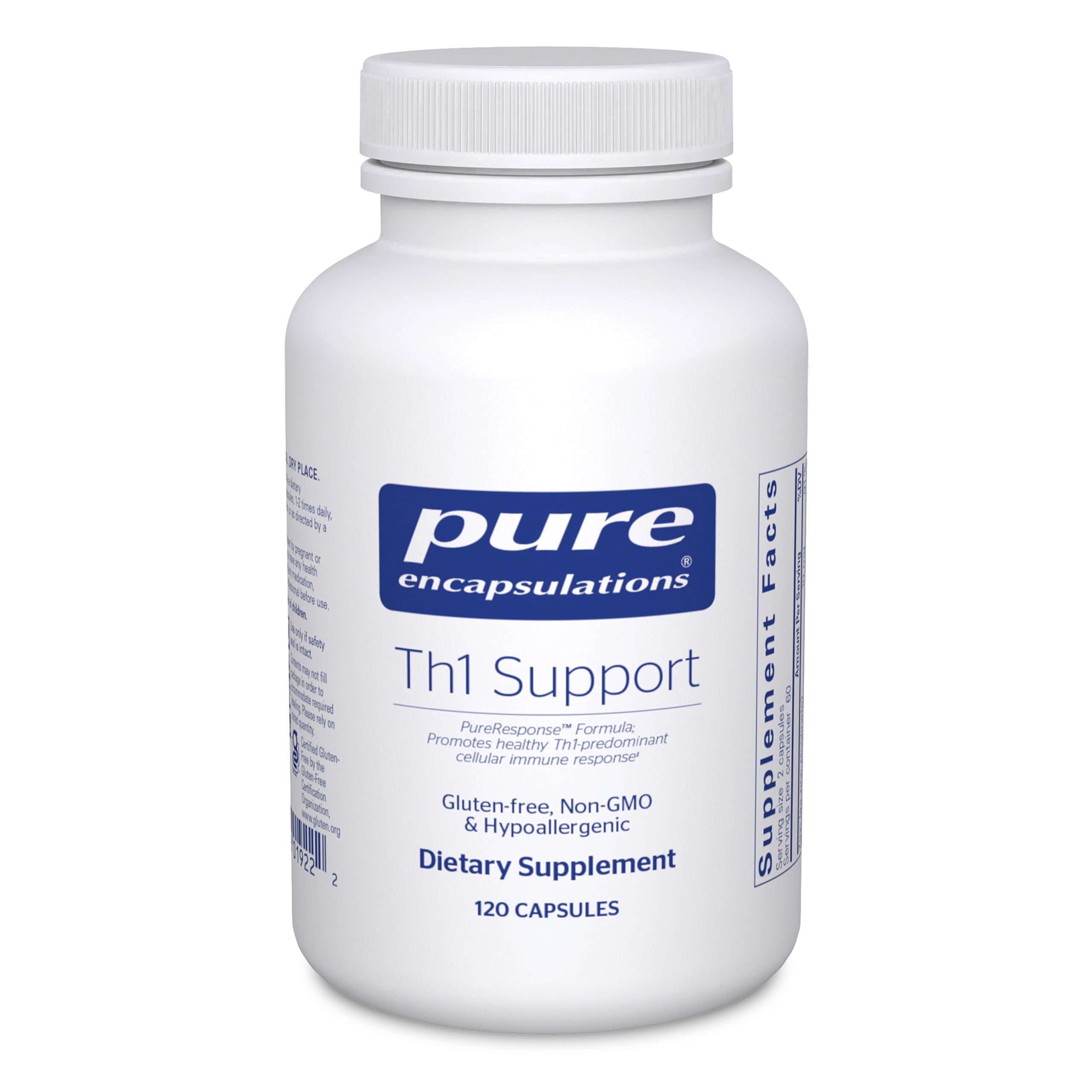 Pure Encapsulations frasco frontal muestra calidad y confianza