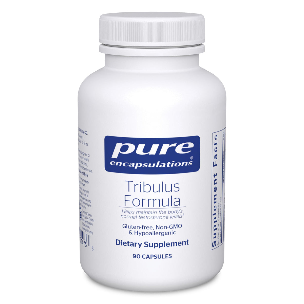 Pure Encapsulations frasco frontal mostrando el producto y pureza