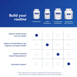 Pure Encapsulations cápsula junto a monedas para comparar tamaño