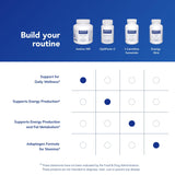 Pure Encapsulations envase junto a equipo de entrenamiento, apoyo en ejercicio