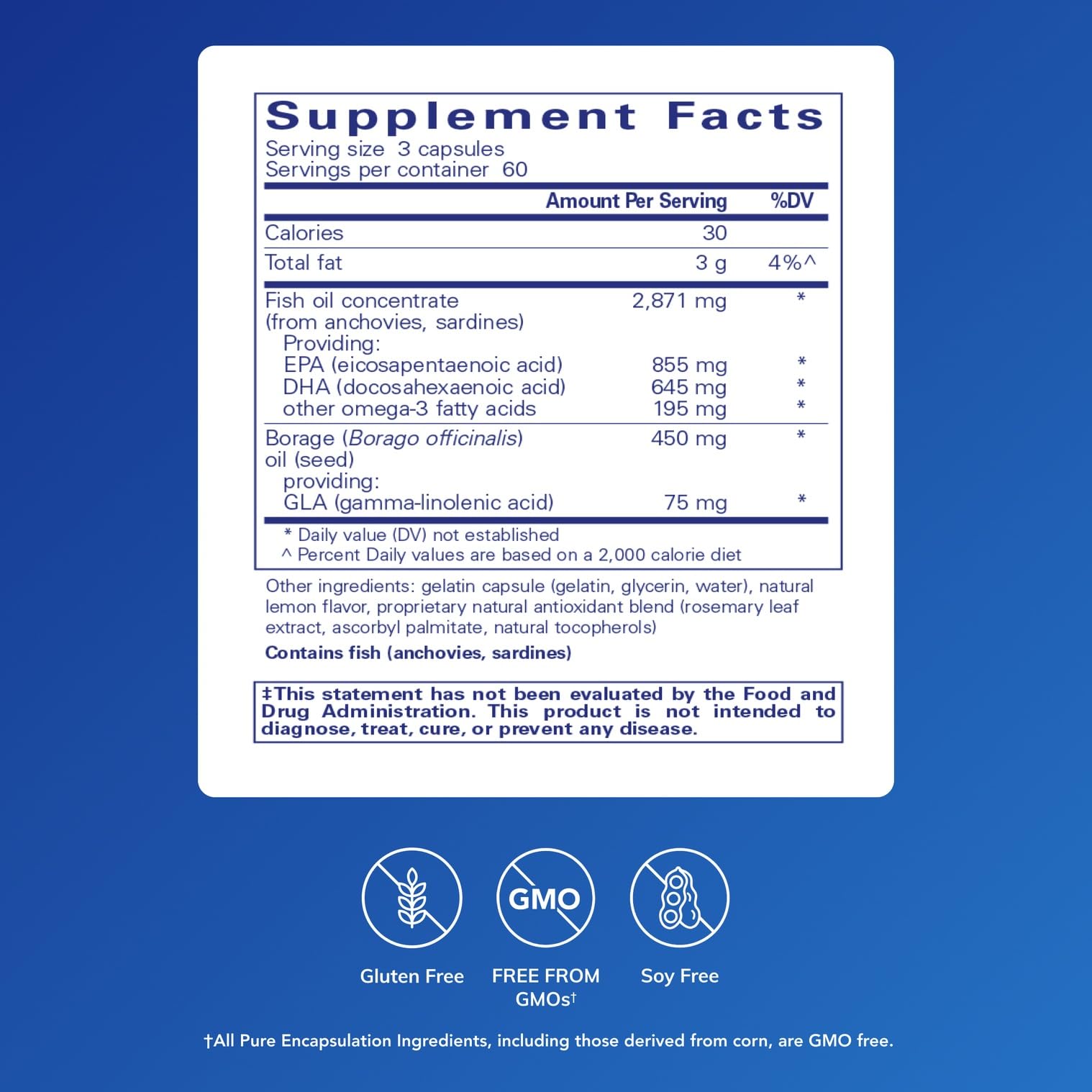 Detalle del sello y tapa de VisionPro Pure Encapsulations, transmite confianza en calidad