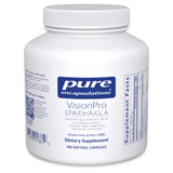 Pure Encapsulations frasco VisionPro frontal, muestra presentación y pureza