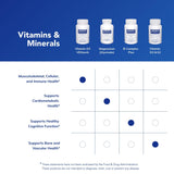 Pure Encapsulations etiqueta nutricional con información de ingredientes puros