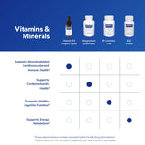 Pure Encapsulations etiqueta nutricional destacando pureza y calidad