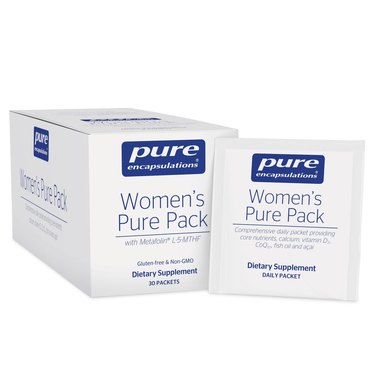 Pure Encapsulations frontal del paquete que facilita elección informada